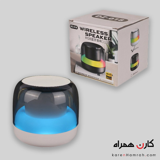 اسپیکر بلوتوثی قابل حمل DZ-018 با نور RGB